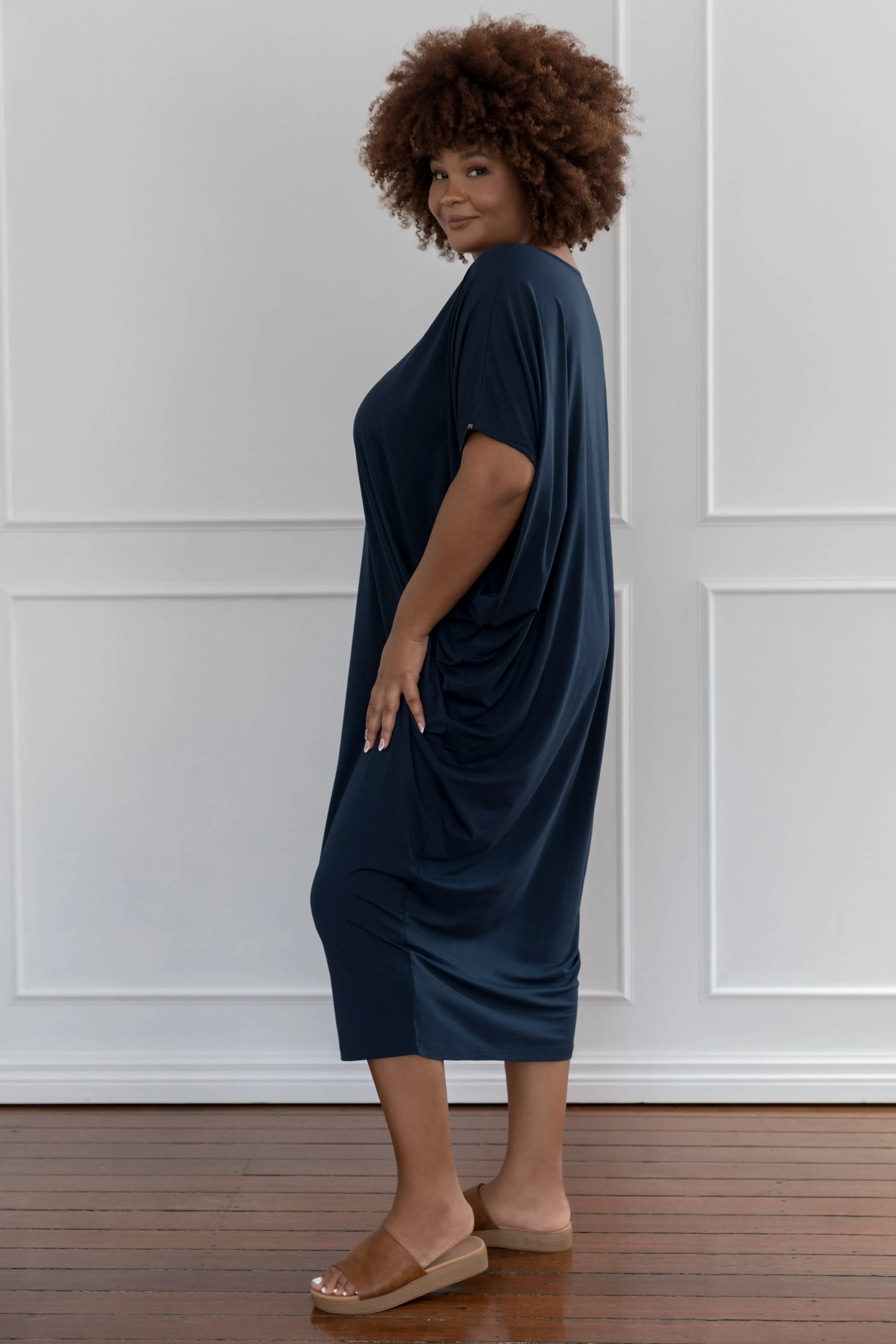 Maxi Miracle Dress in Navy