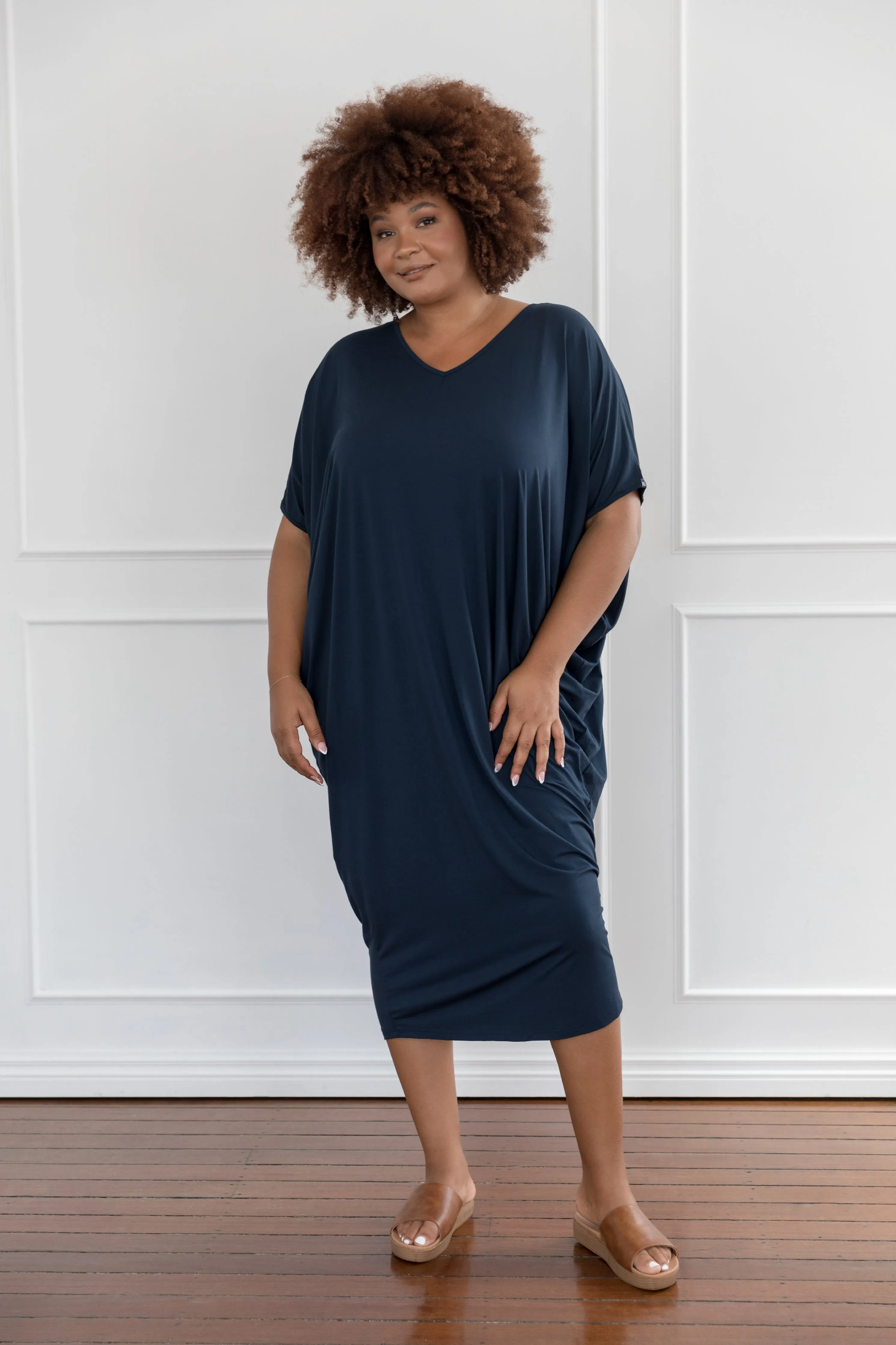 Maxi Miracle Dress in Navy