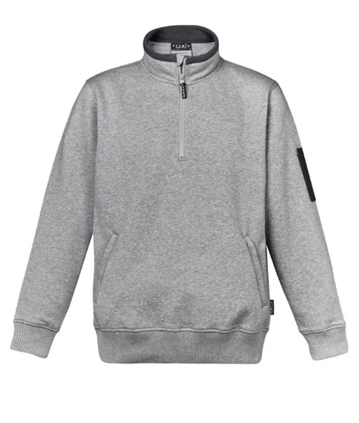 Mens 1/4 Zip Brushed Fleece Jumper