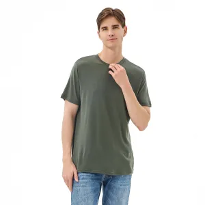 Men's Merino 150g Classic Short Sleeve T-Shirt Olive Green