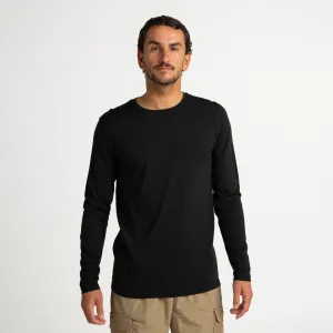 Mens Merino LS Base Layer Charcoal