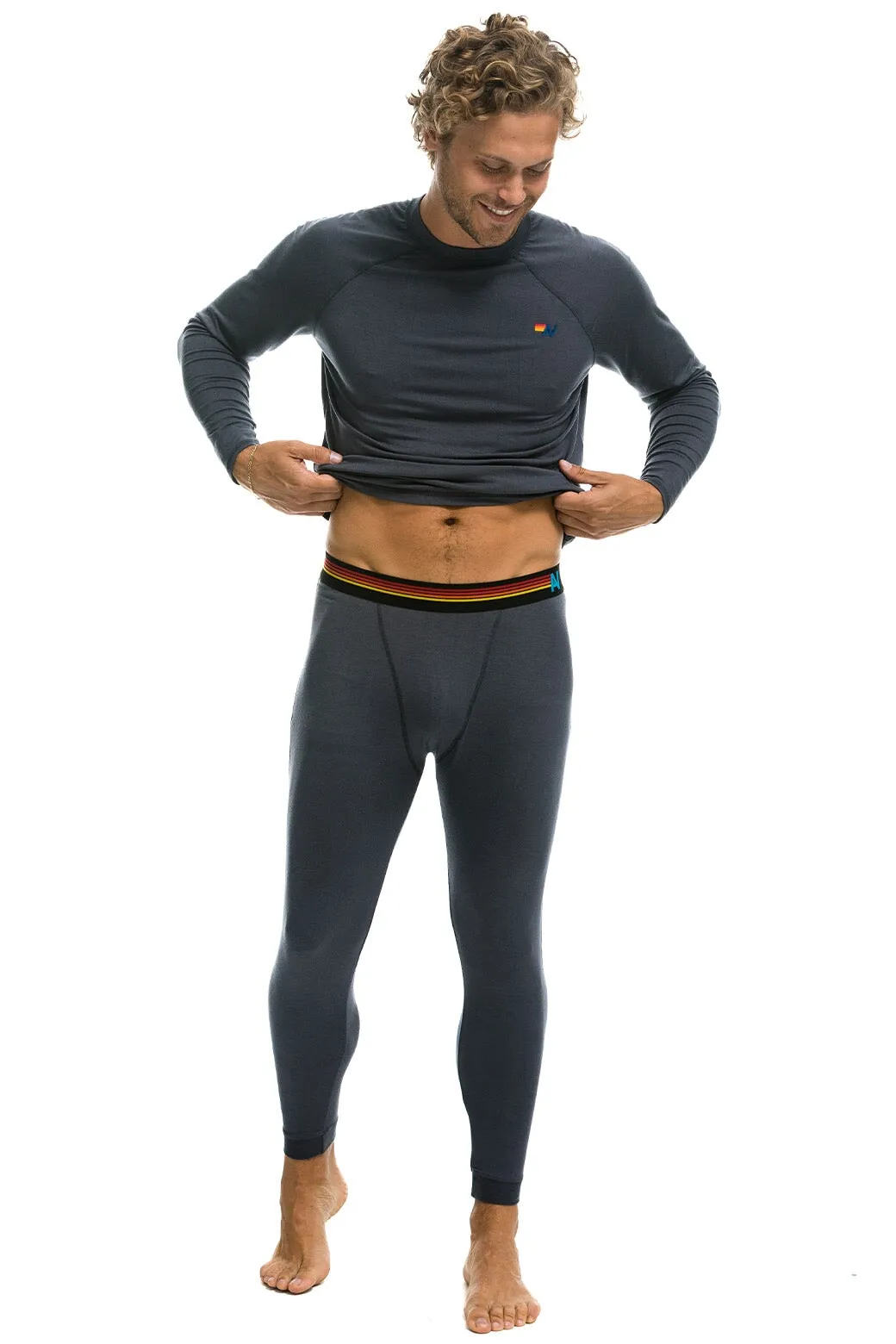 MEN'S MICRO MODAL BASE LAYER SET - TITANIUM