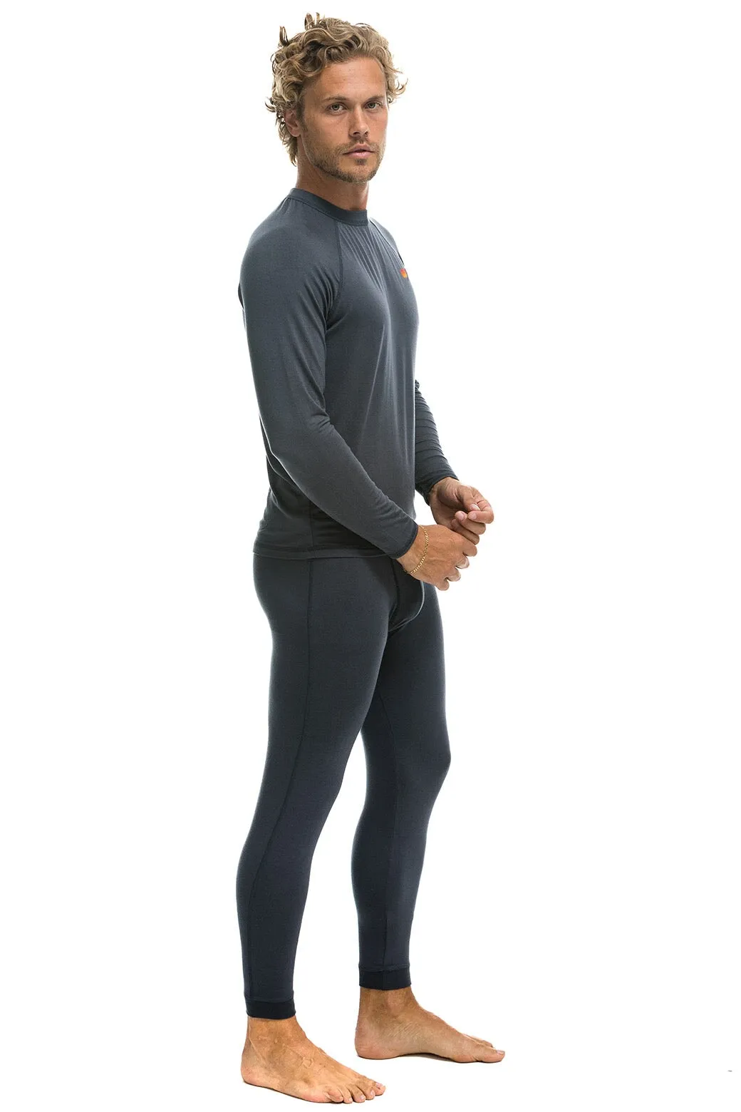 MEN'S MICRO MODAL BASE LAYER SET - TITANIUM