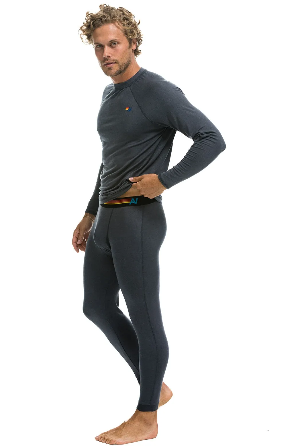 MEN'S MICRO MODAL BASE LAYER SET - TITANIUM