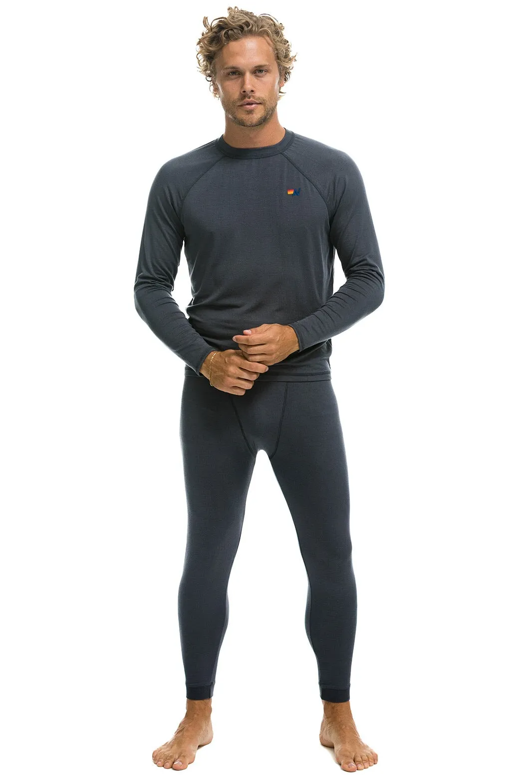 MEN'S MICRO MODAL BASE LAYER SET - TITANIUM