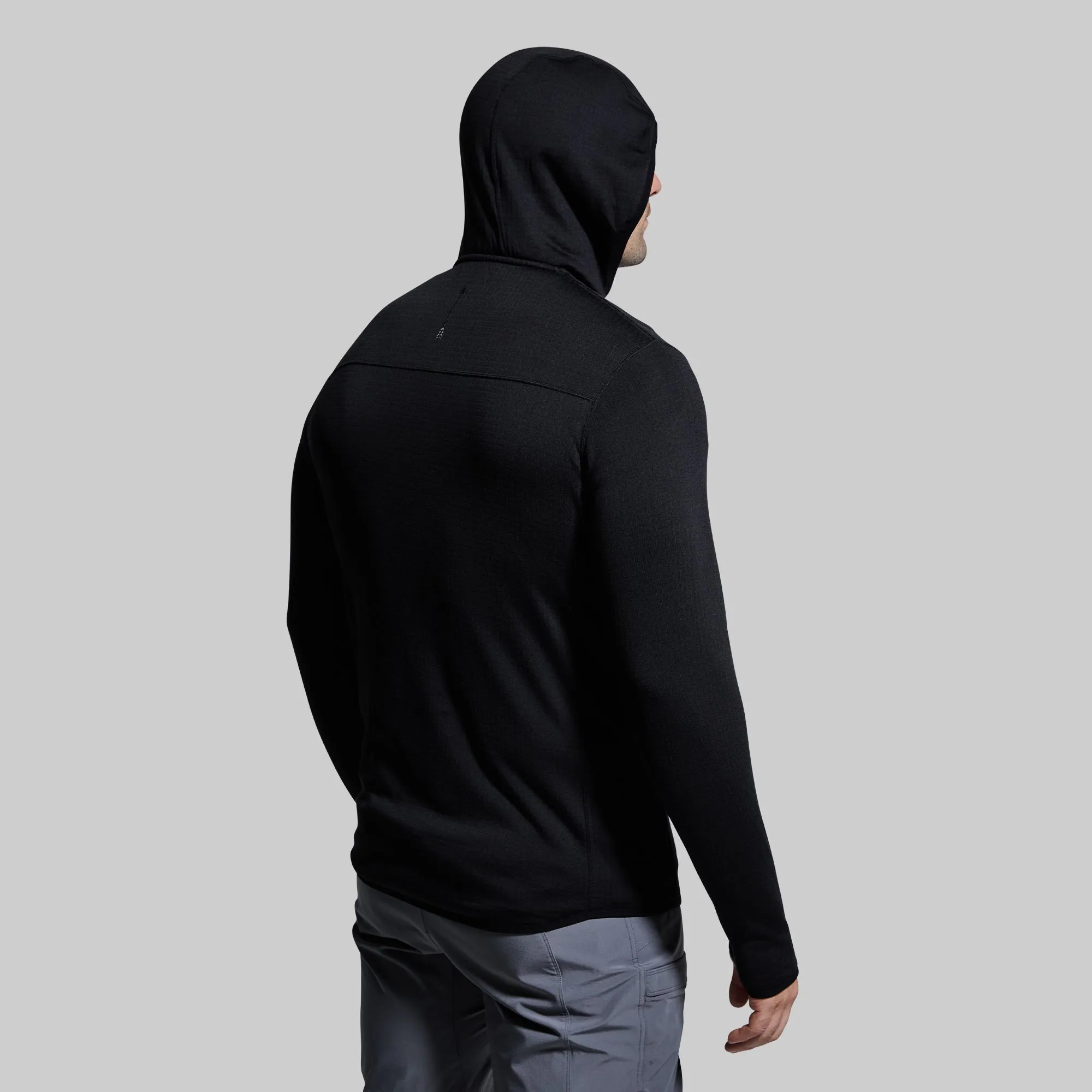 Men's Quiver Half Zip Hoodie (Black)