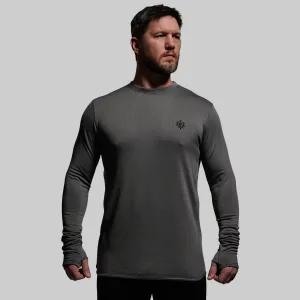 Men's Quiver Long Sleeve Crew (Wolf Grey)