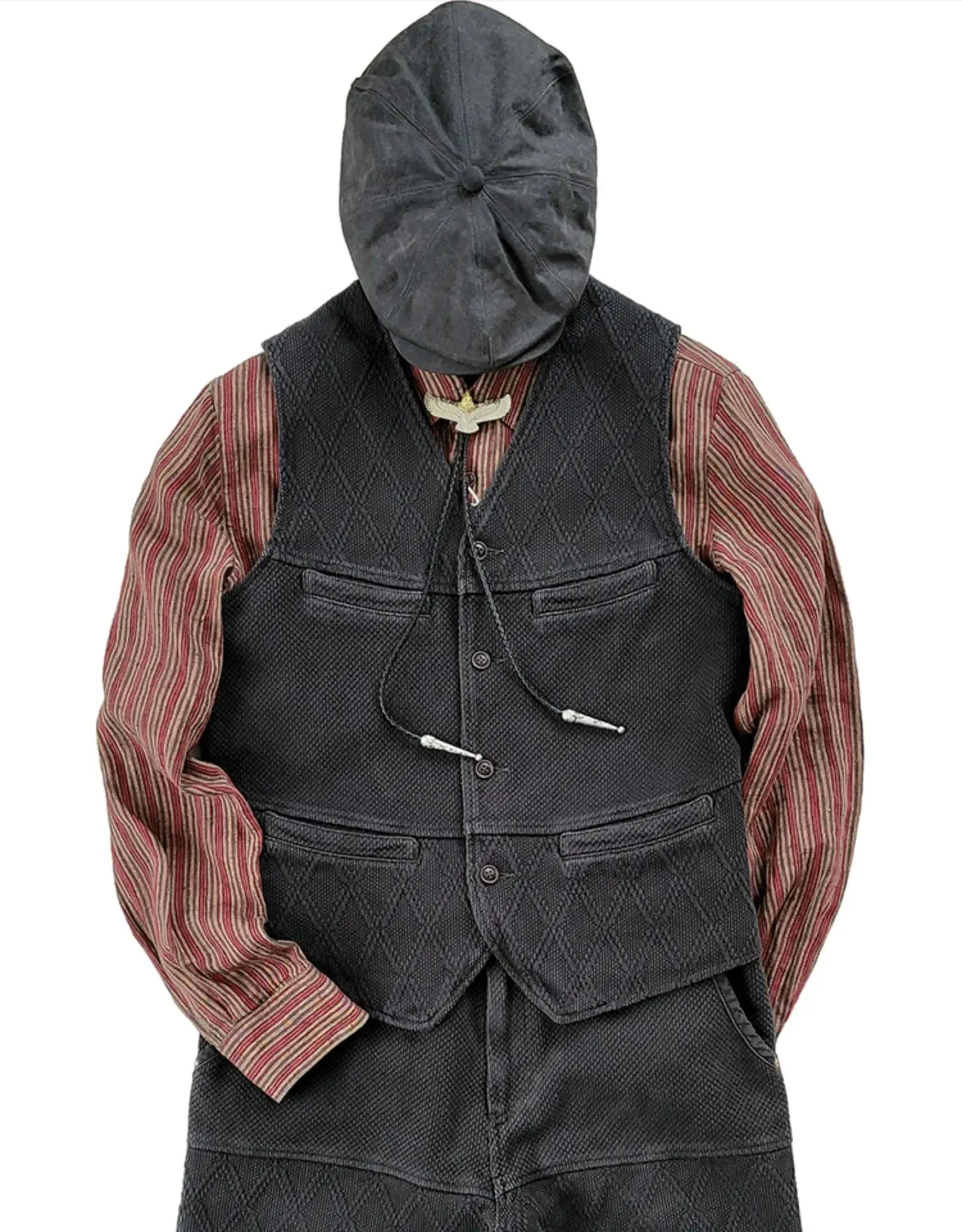 Men's Safari Style Cotton Vest with Multi-pockets