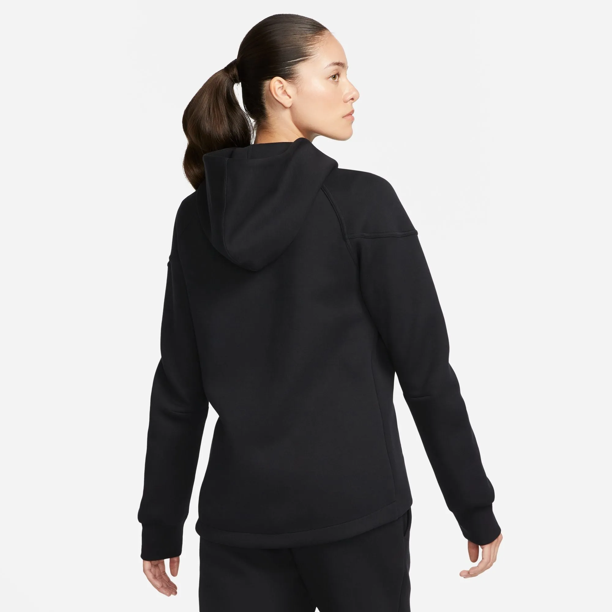 NIKE W NSW TCH FLC WR FZ HDY Full Zipp Hoodie Sport Jacke Damen