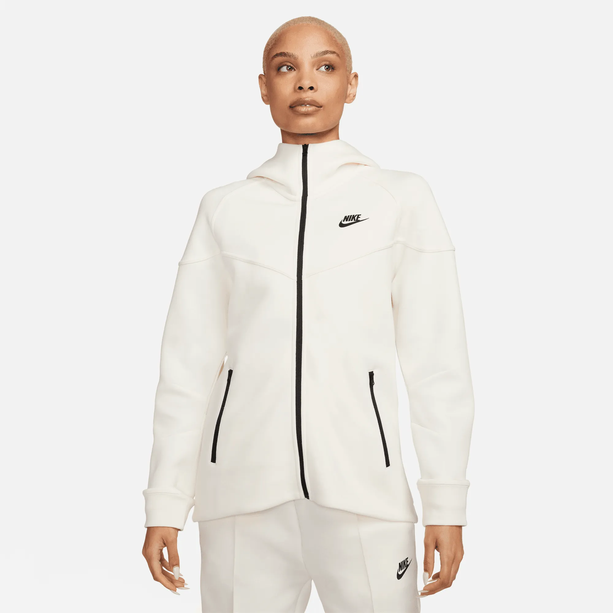 NIKE W NSW TCH FLC WR FZ HDY Full Zipp Hoodie Sport Jacke Damen