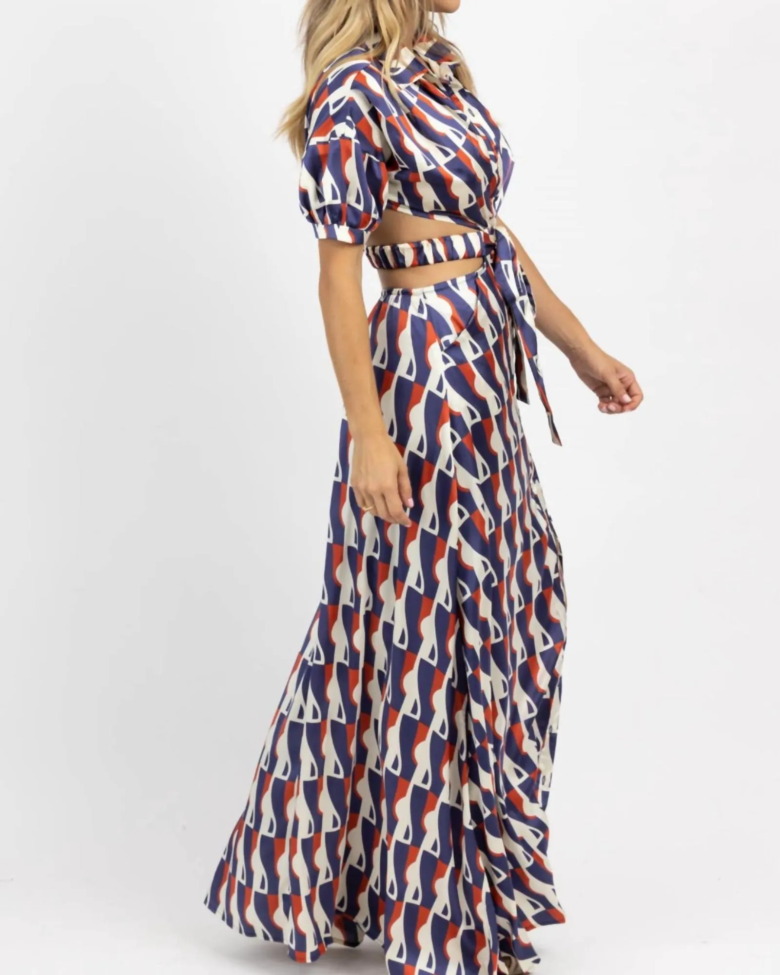 Parisian Pocket Maxi Dress In Blue | Blue