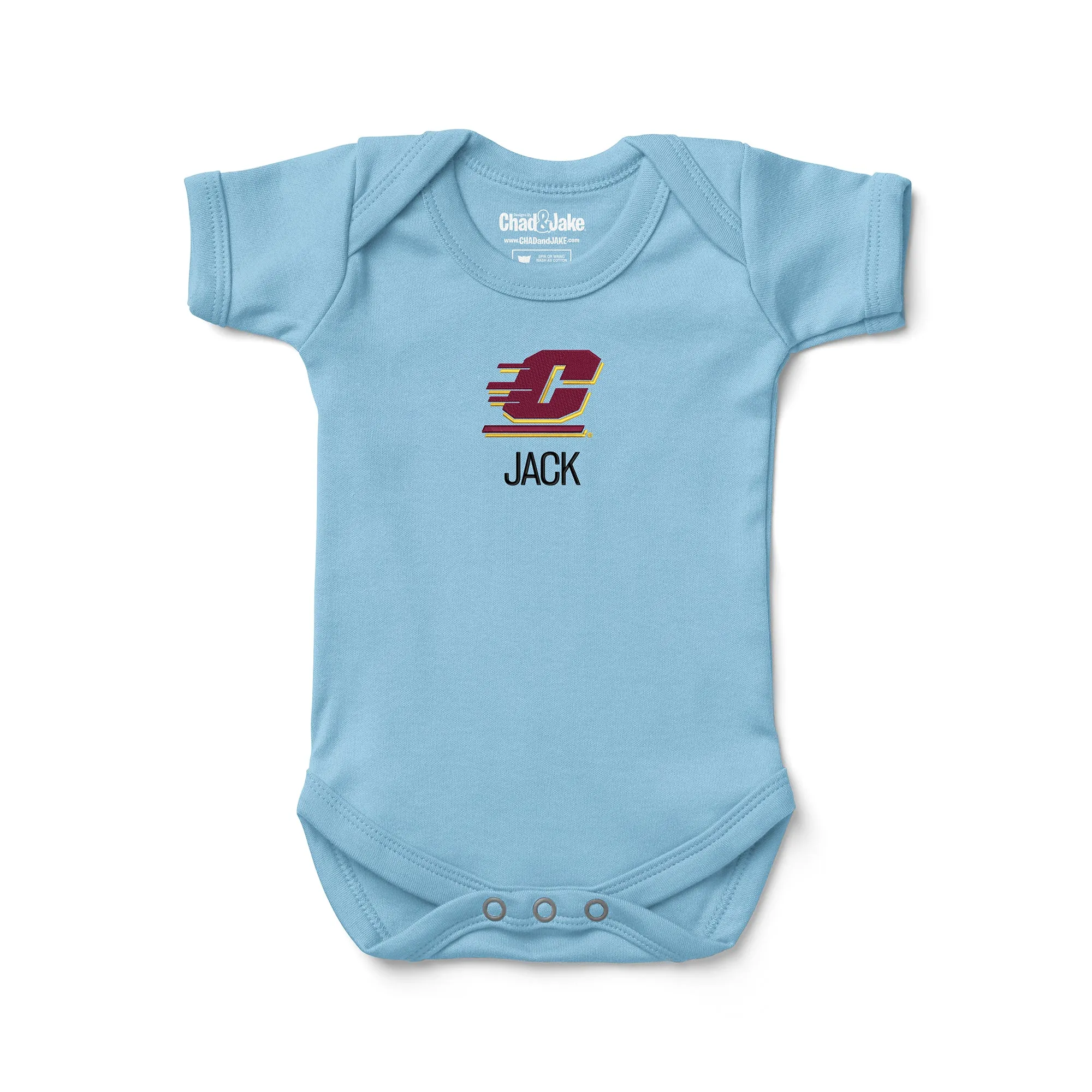 Personalized Central Michigan Chippewas Bodysuit