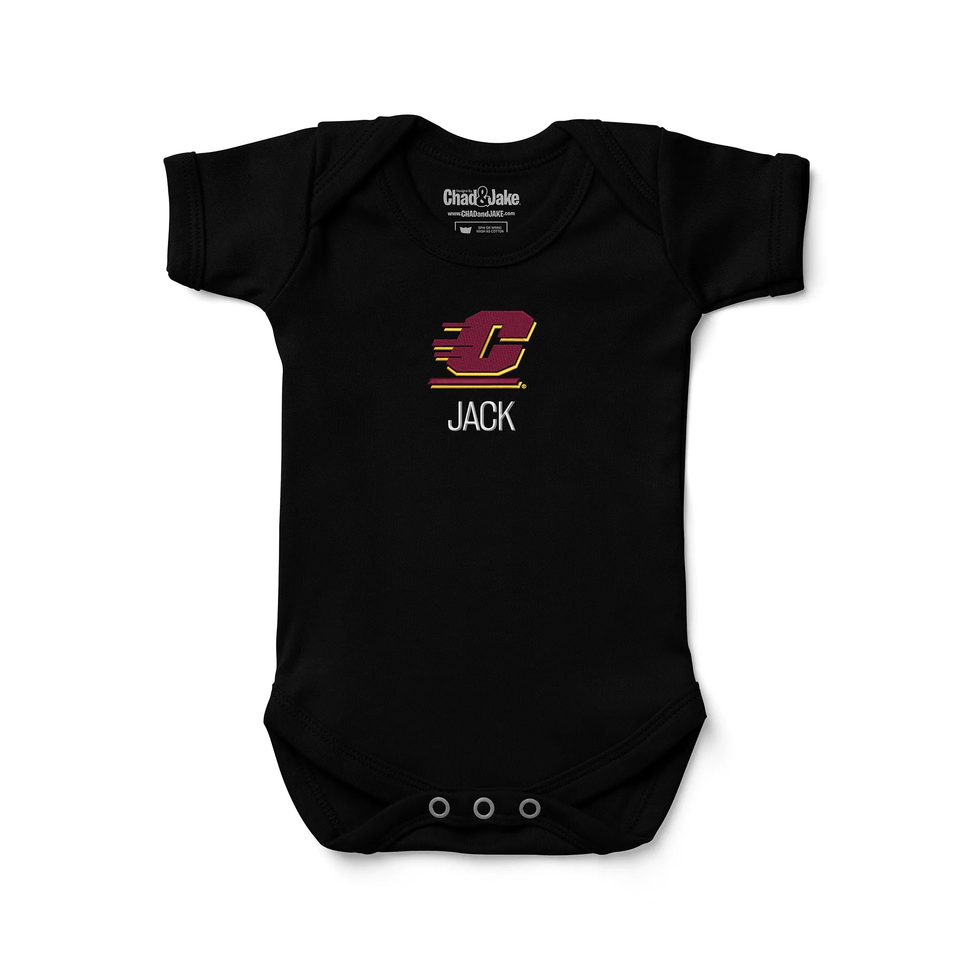 Personalized Central Michigan Chippewas Bodysuit