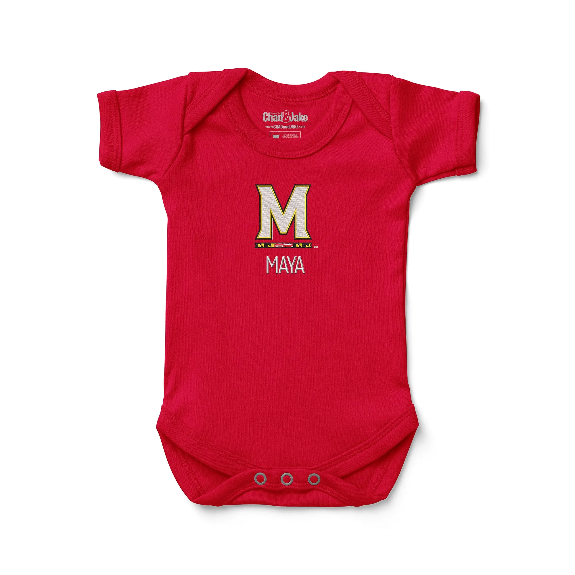 Personalized Maryland Terrapins M Bodysuit