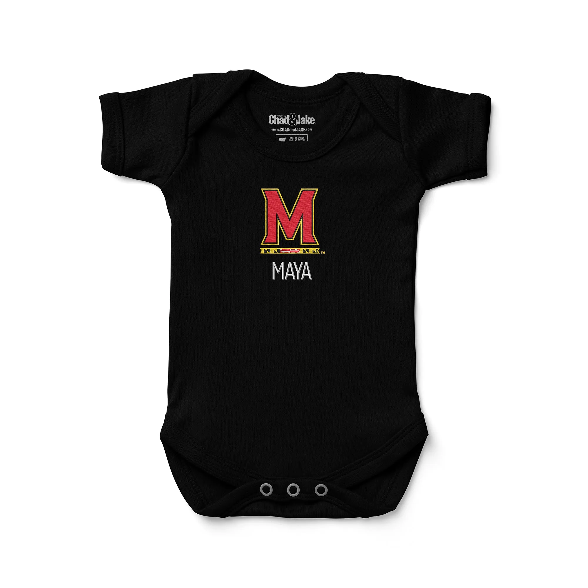 Personalized Maryland Terrapins M Bodysuit