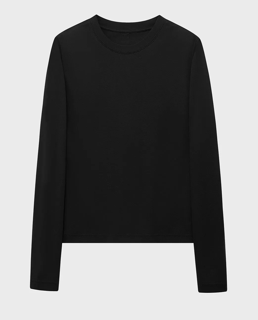 Pleated Design Base Layer Long Sleeve Top