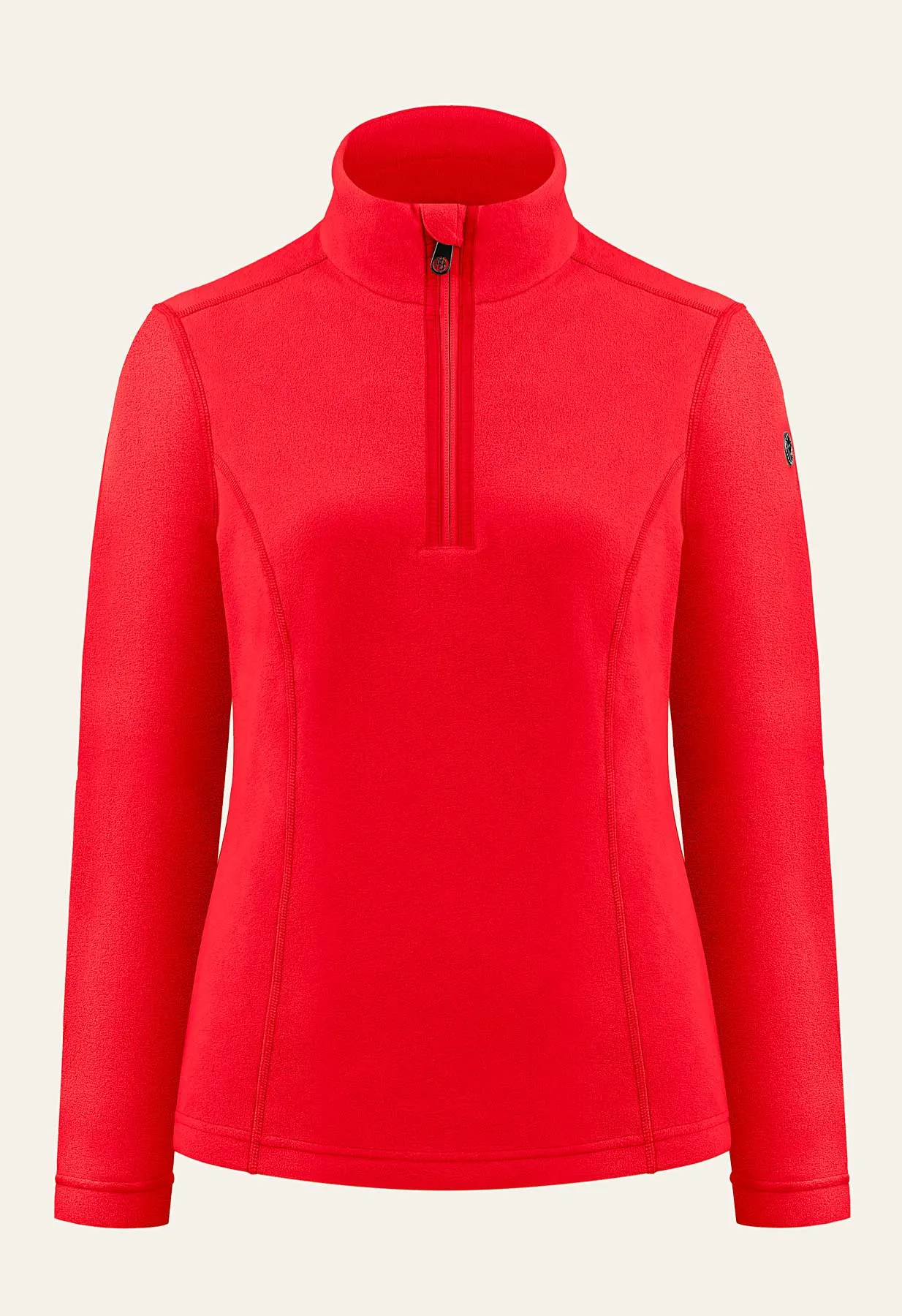 Poivre Blanc Micro Fleece Sweater in Red