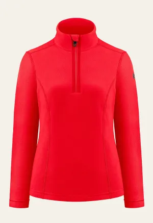 Poivre Blanc Micro Fleece Sweater in Red