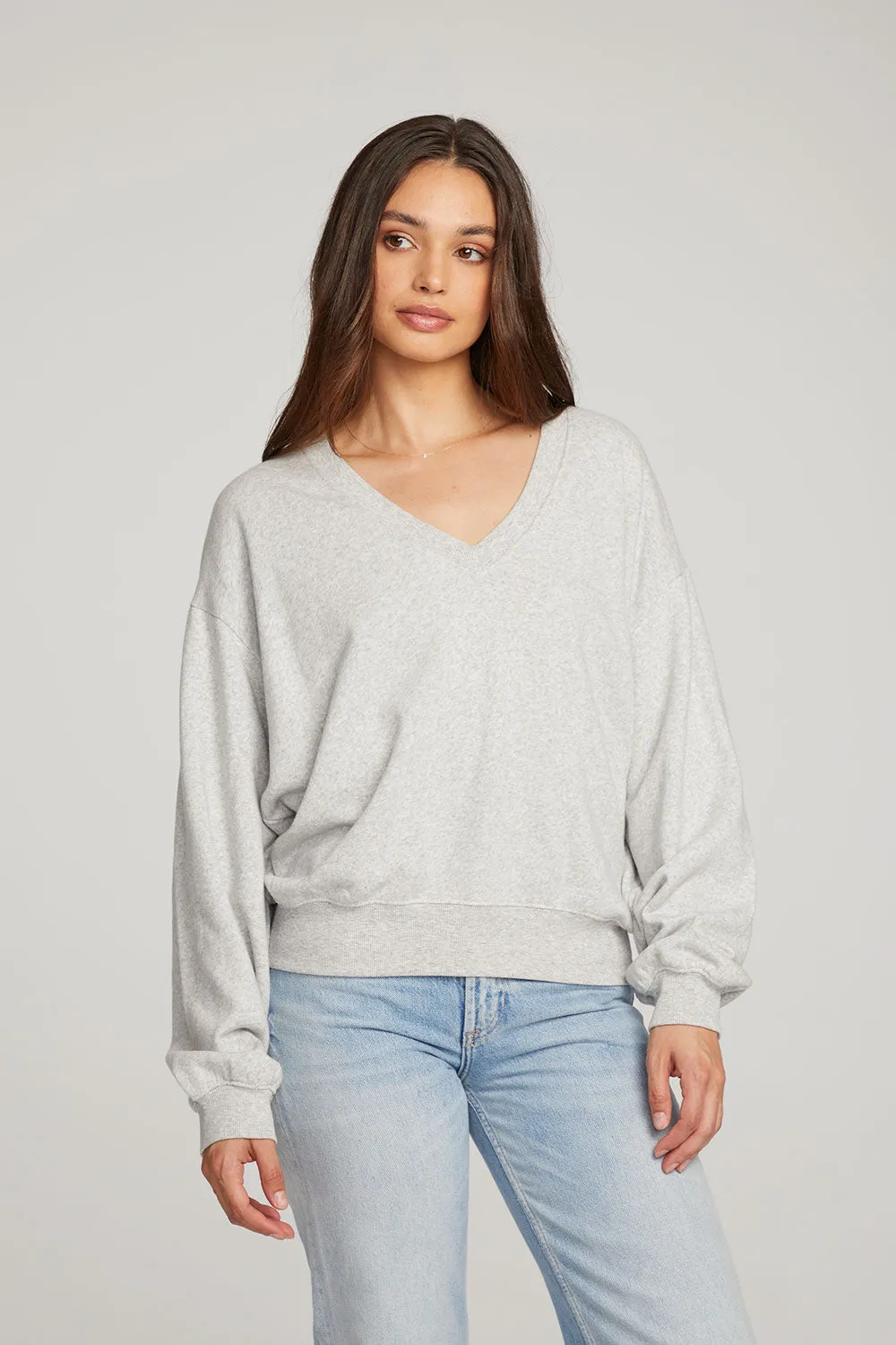 Poppy heather Grey Pullover