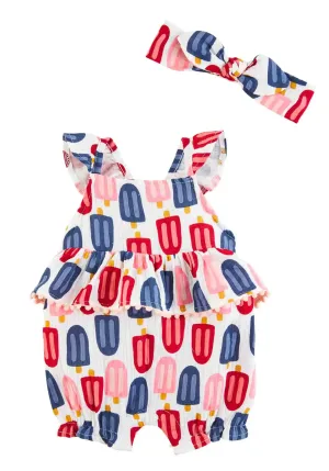 Popsicle Baby Romper Set