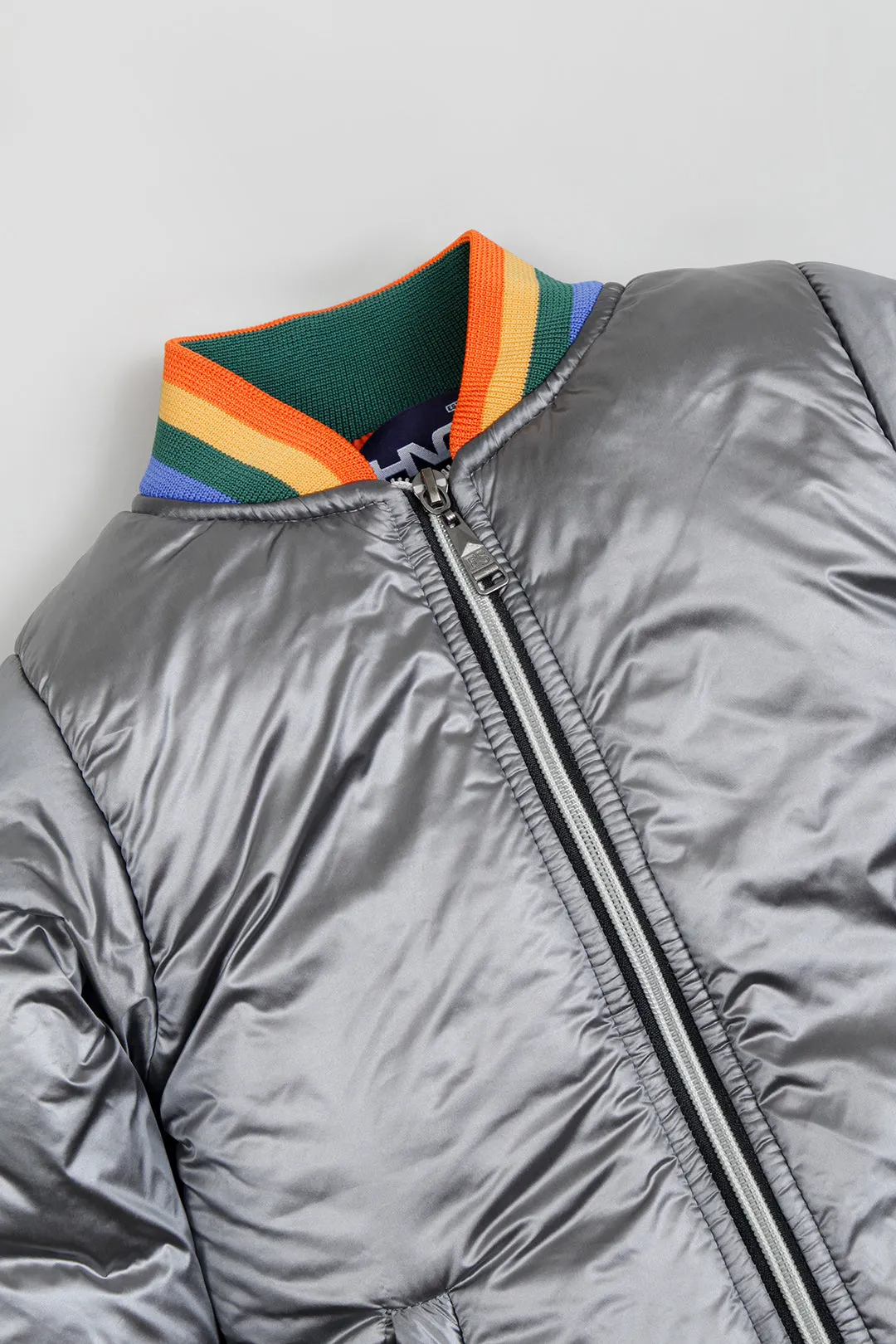 Rainbow Quilted Puffer Jacket