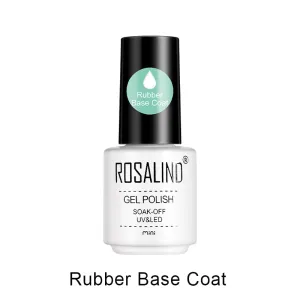 ROSALIND Nail Rubber Base Coat Air Dry Bright For Nail Art Design LED/UV Lamp