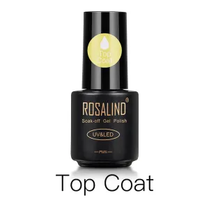 ROSALIND Top Coat Gel Polish Bright For Nail Art Design LED/UV Lamp