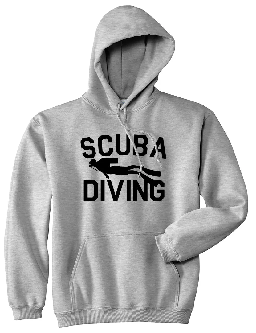 Scuba Diving Mens Pullover Hoodie