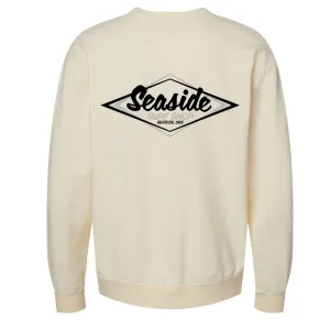 Seaside Surf Shop Vintage Logo Crew Sweatshirt - Ivory