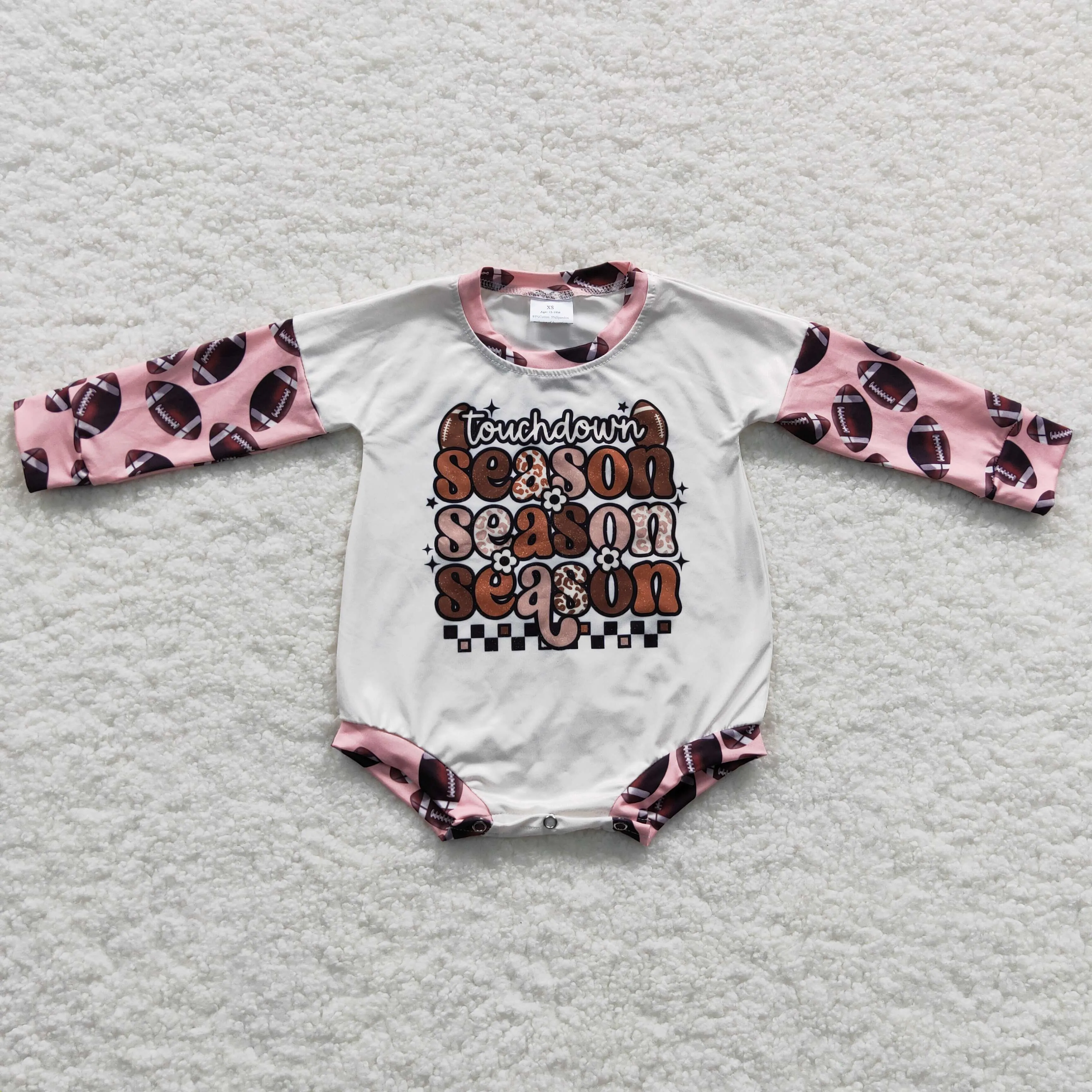 Season letter print baby onesie LR0280