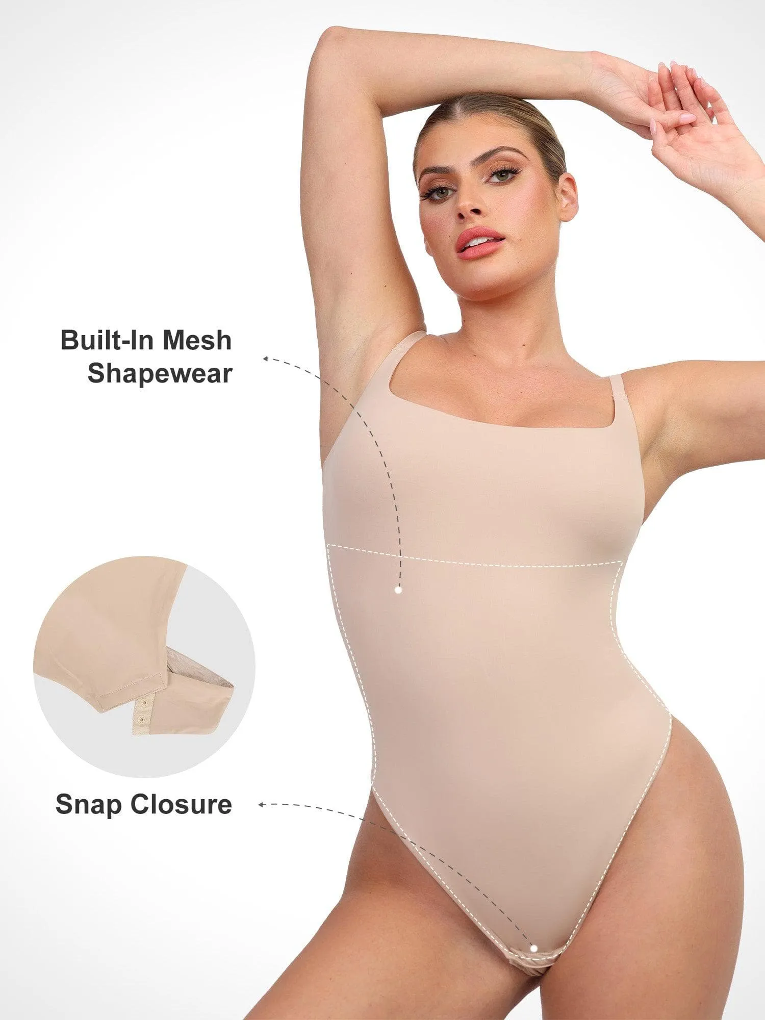 Shapewear CloudSense Soft Sculpting Thong Cami Bodysuit