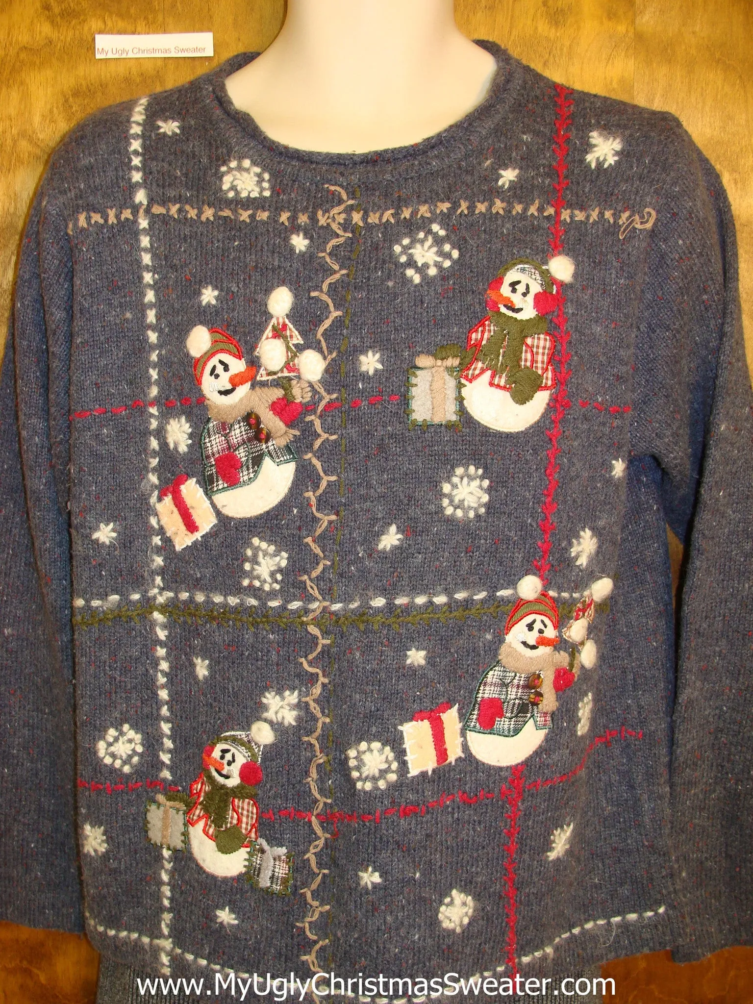 Snowmen and Gifts Ugliest Christmas Sweater