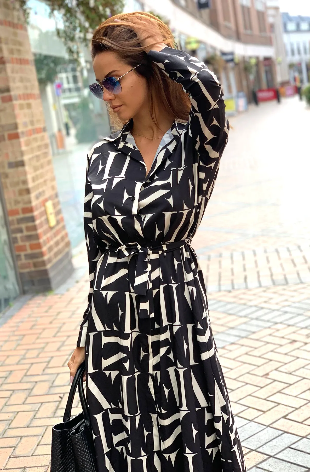 Stella Printed Midaxi Shirt Dress