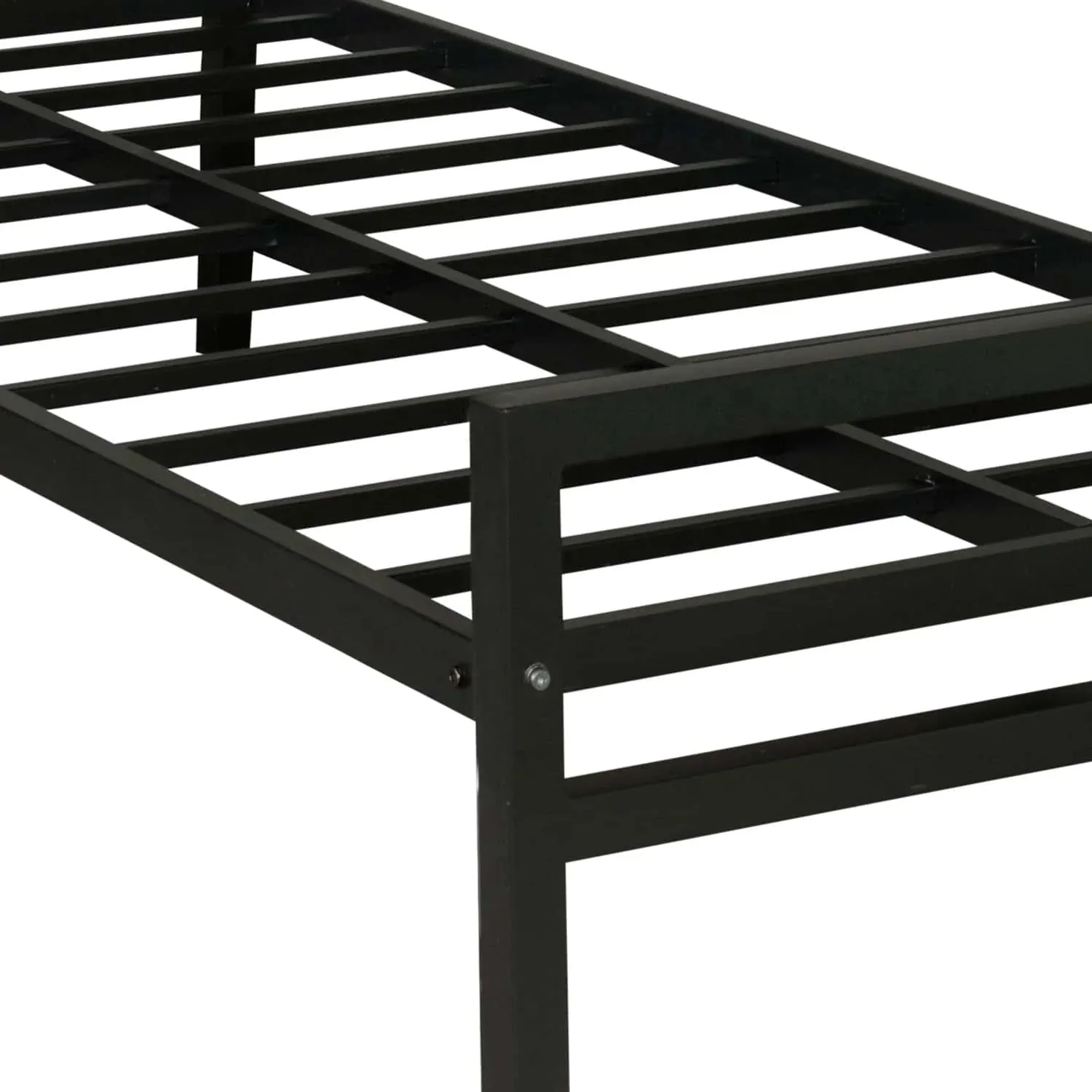 Striker Metal Bed (Black)   Plus Mattress (Single)