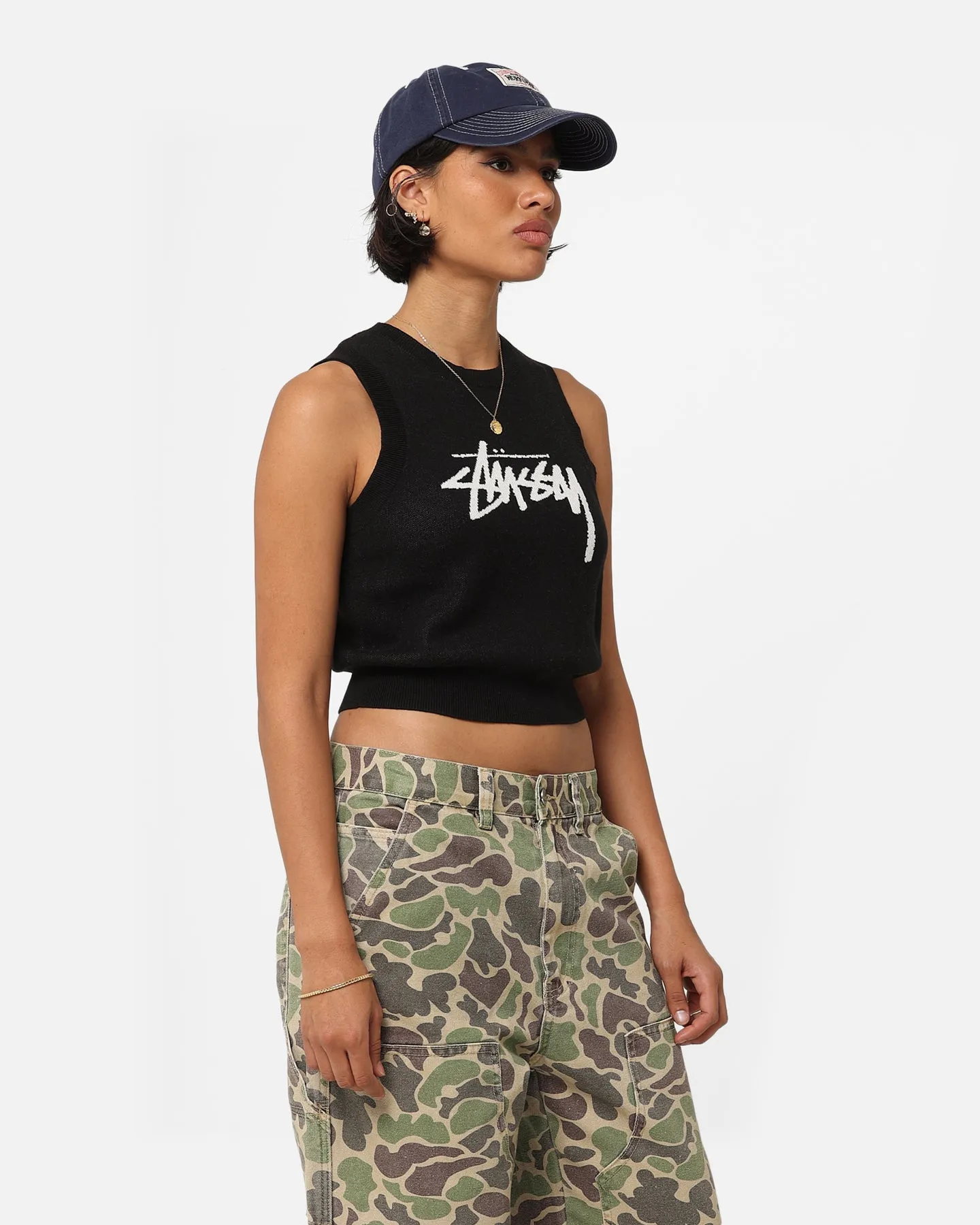 Stussy Women's Stussy Knit Vest Black