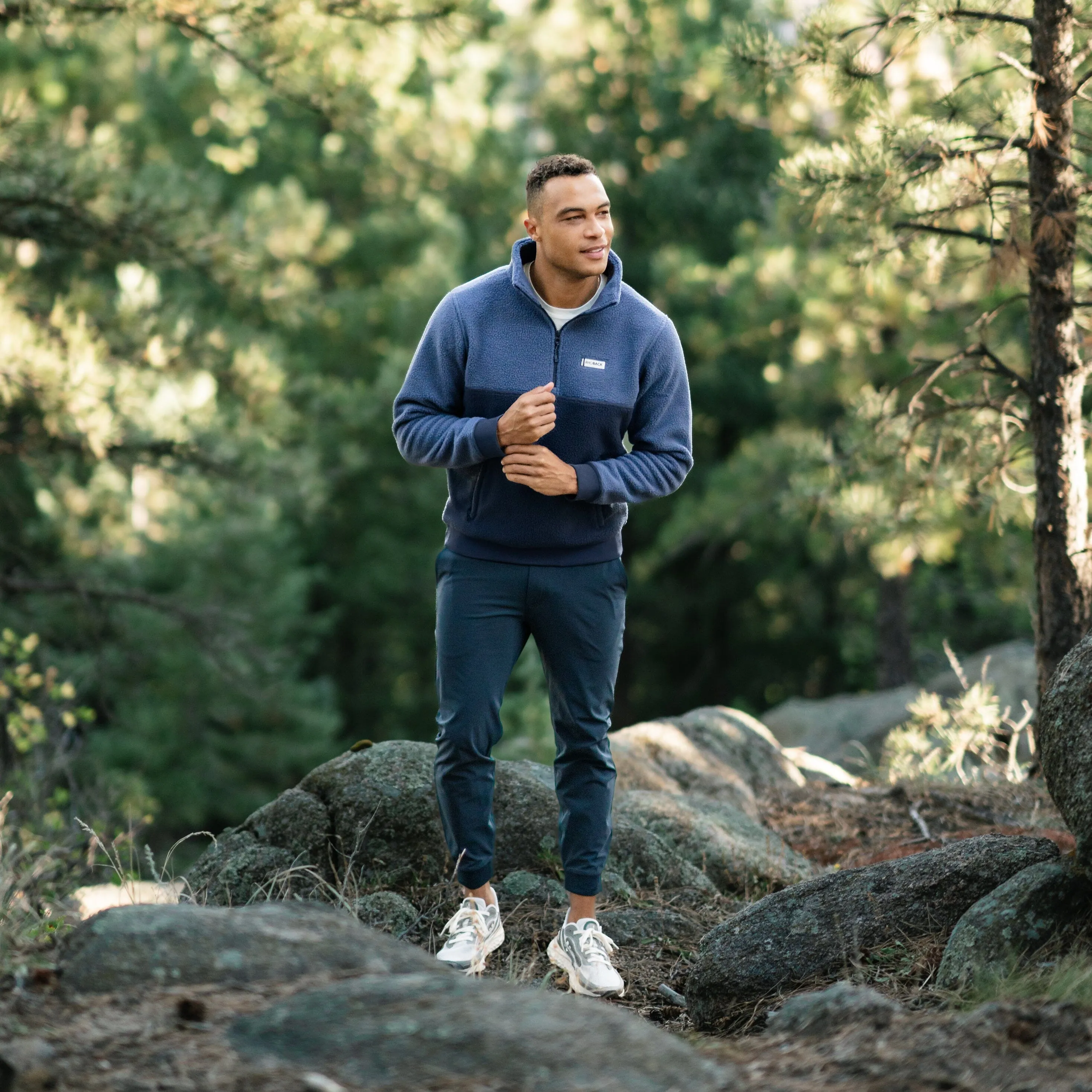 Summit Fleece Pullover | Colorblock - Slate Blue/Fleet Navy