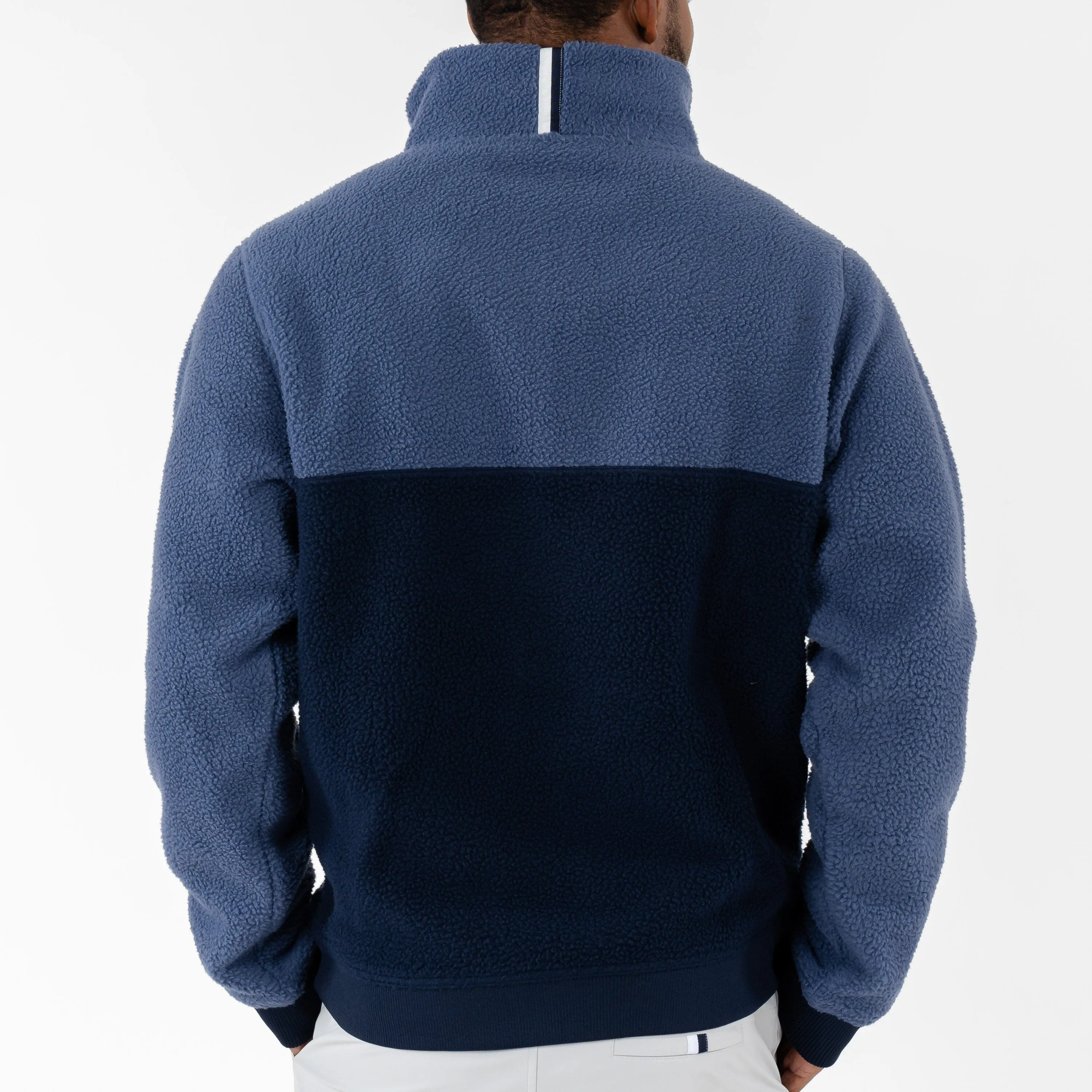 Summit Fleece Pullover | Colorblock - Slate Blue/Fleet Navy