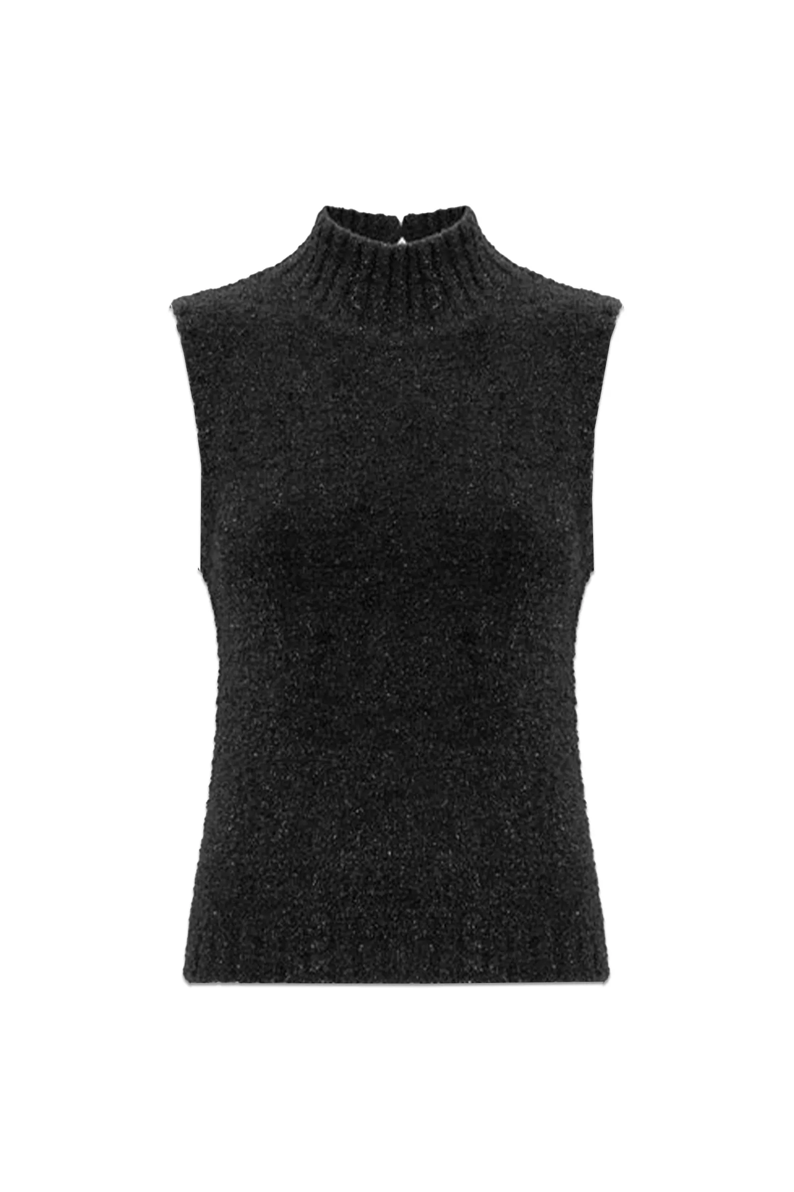 Tinsel Knitted Sleeveless Vest