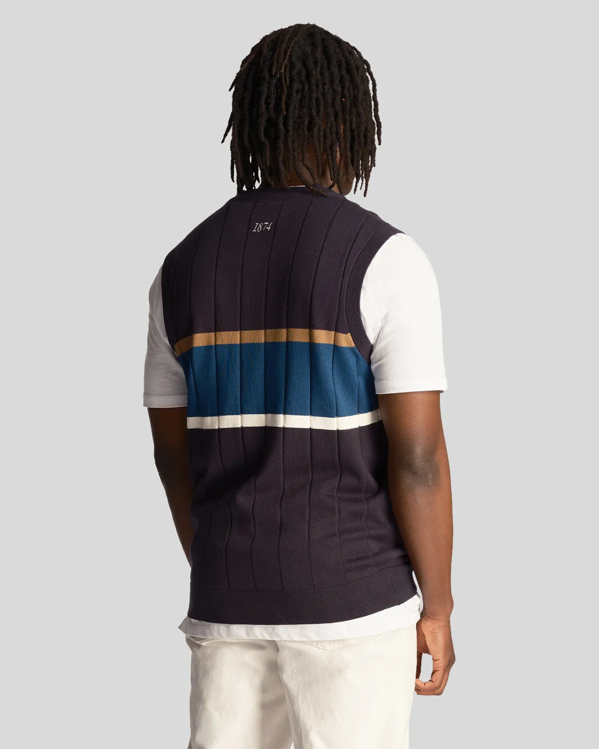 Volley Stripe Knitted Vest