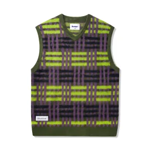 WEAVE KNITTED VEST SAGE