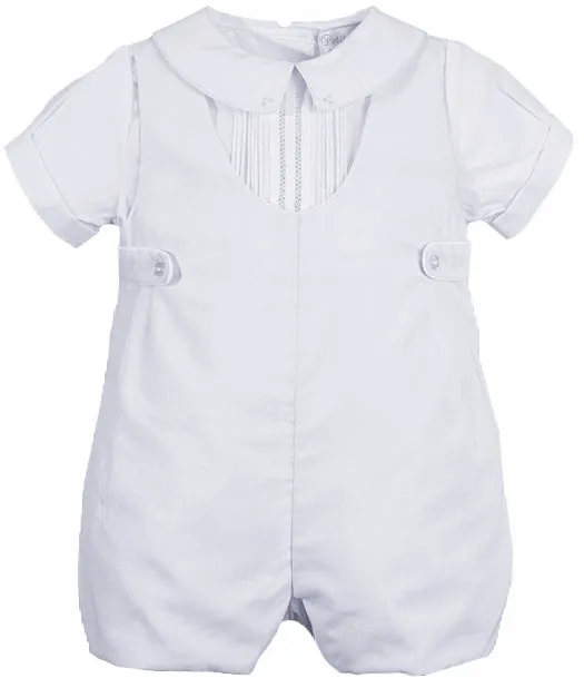 White Baptism Romper