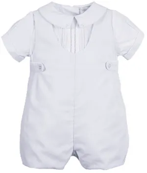 White Baptism Romper