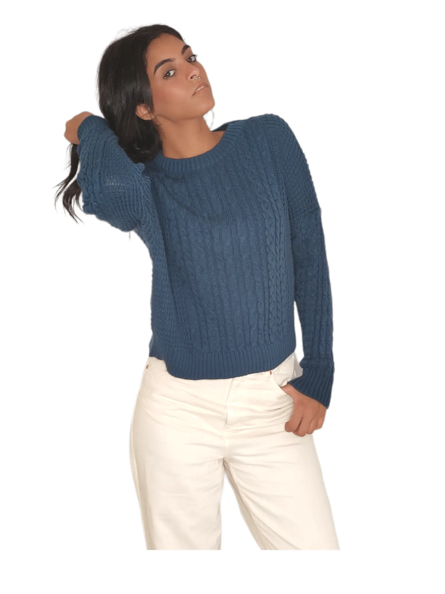 Women Knitwear Pullover - Petrol