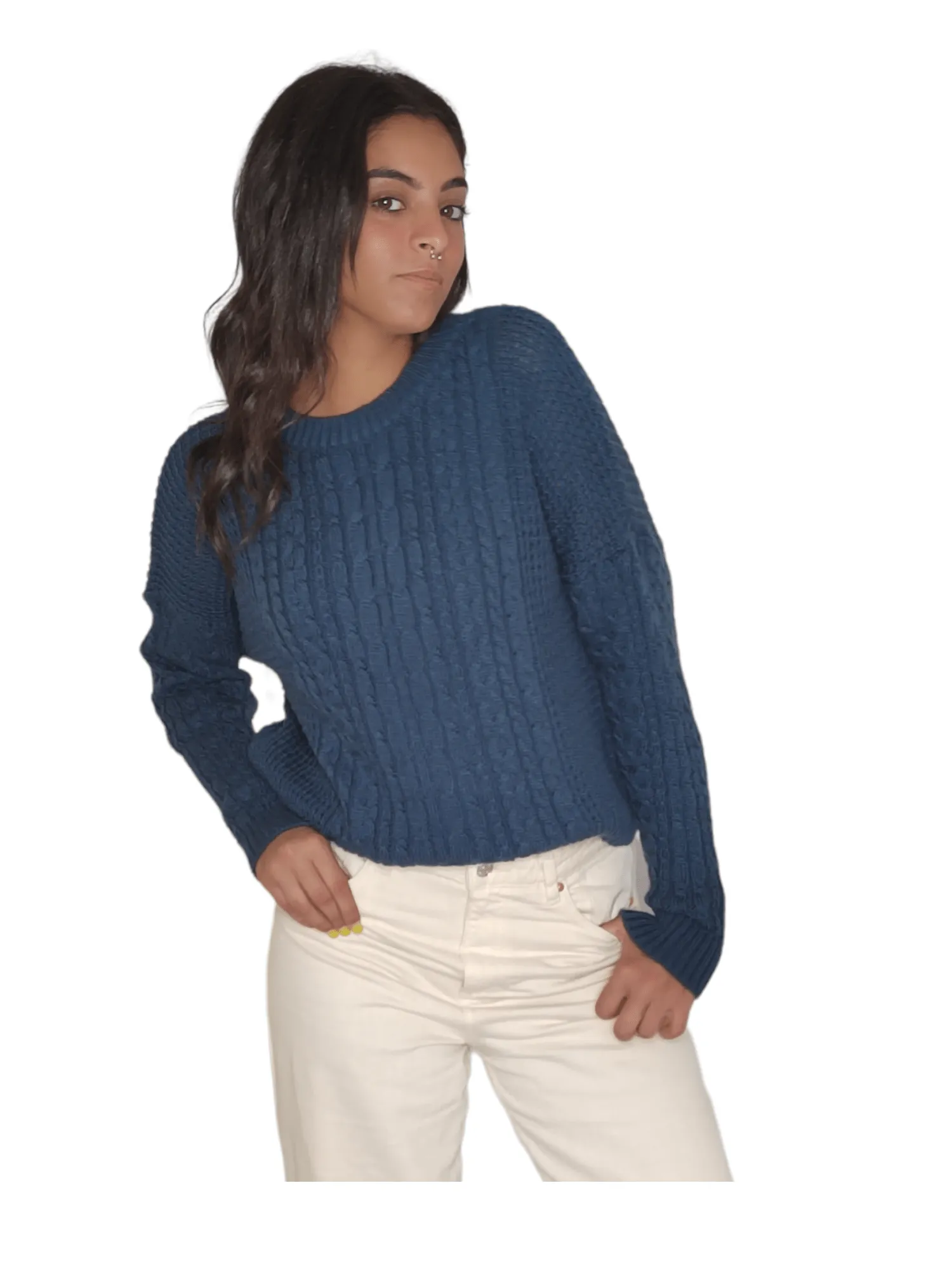 Women Knitwear Pullover - Petrol