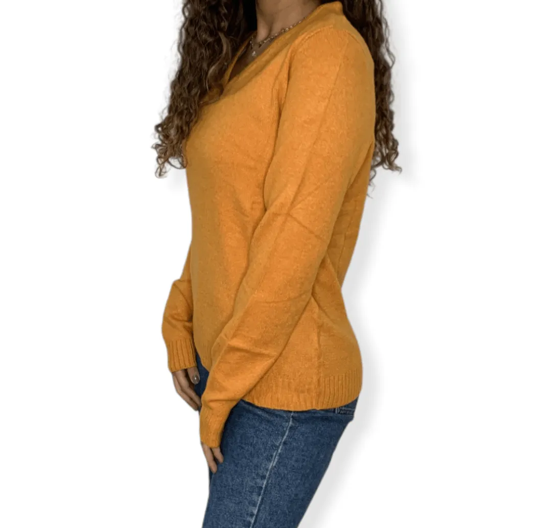 Women Vila Pullover - Mustard