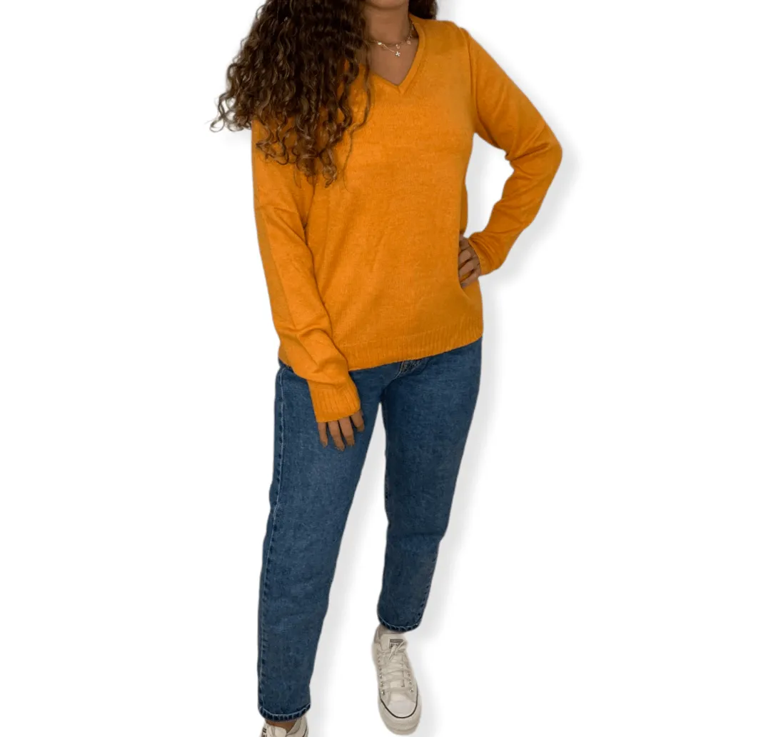 Women Vila Pullover - Mustard