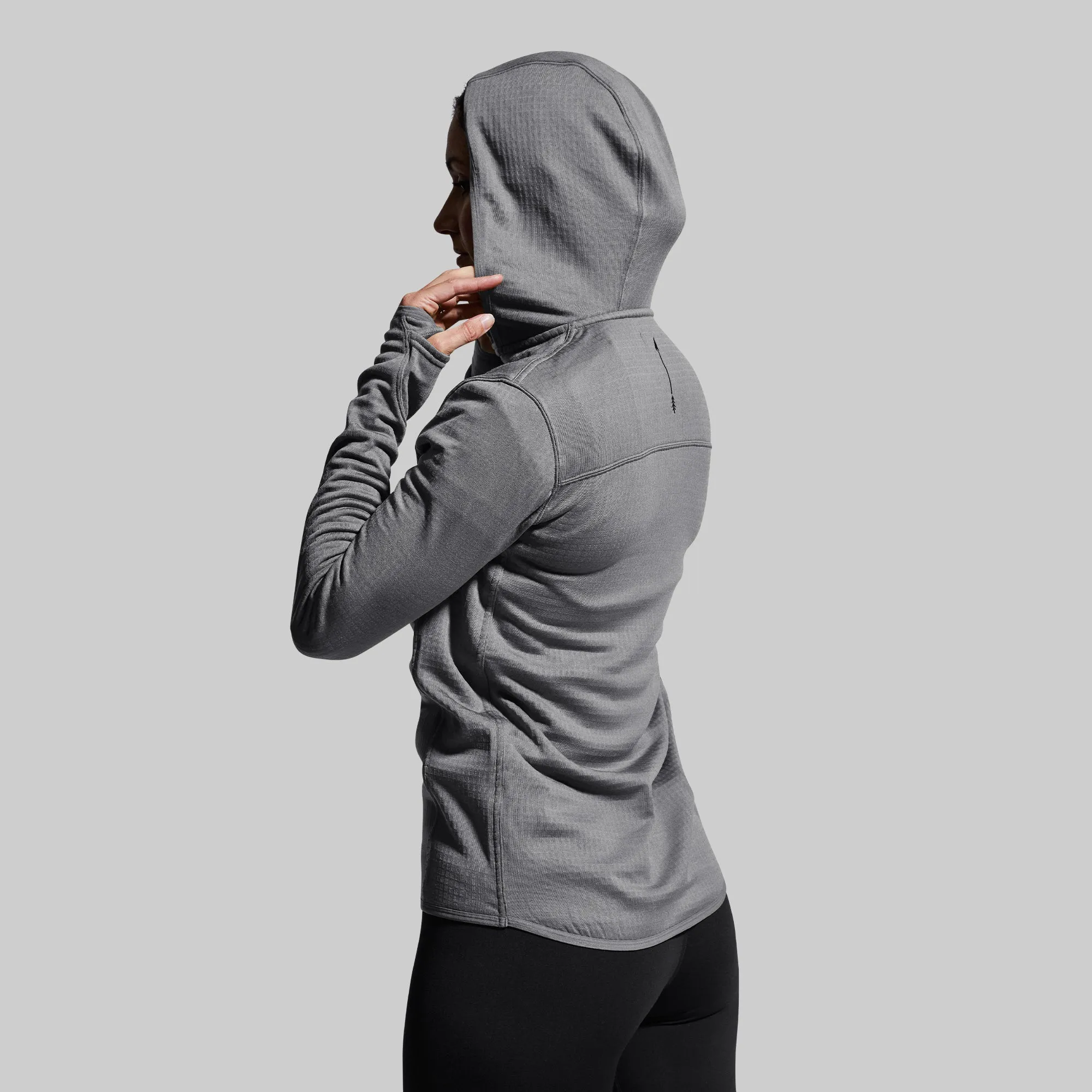 Women's Quiver Half Zip Hoodie (Wolf Grey)